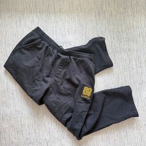 Vintage COOGI Black Fleece Sweatpants Baggy Streetwear Embroidered 69 XXL